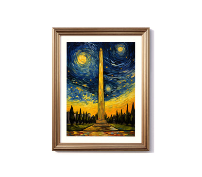 A Starry Night in Argentina: Obelisco Radiance