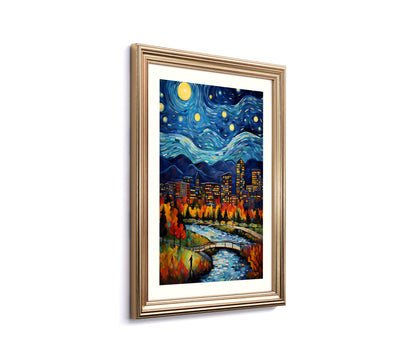 A Starry Night in Denver: Skyline View